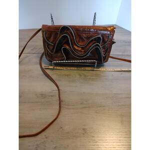 SUSAN FARBER LEATHER PURSE “ Signed”